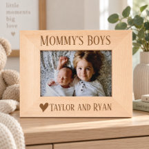 Persoonlijke fotolijst voor mammie's jongens