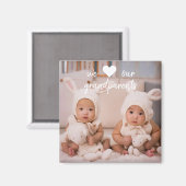 Persoonlijke fotomagneten voor grootouders magneet (Voorkant / Achterkant)