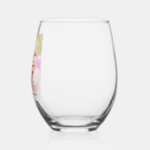 Persoonlijke fotomama wijnglas zonder voet (Links)