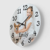 Persoonlijke fotonaam grote klok (Hoek)