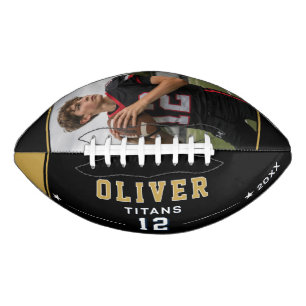 Persoonlijke fotonaam nummer teamcadeau american football