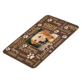 Persoonlijke fotonamen | Hond Magneet (Linkerzijde)
