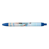 Persoonlijke Fotopennen met Aangepaste Tekst Blauwe Inkt Pen (Voorkant)