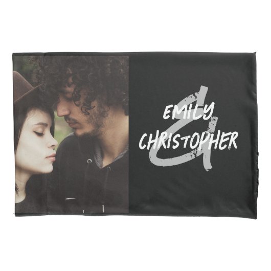 Persoonlijke fotopiloot met namen kussensloop (Voorkant)