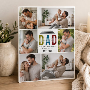 Persoonlijke fotoplaquette Onze eerste Vaderdag Fotoplaat