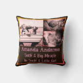 Persoonlijke fotoquote en naam kussen (Achterkant)