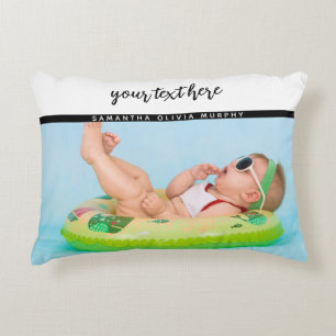 Persoonlijke foto's Baby-liefde en -namen herinner Accent Kussen