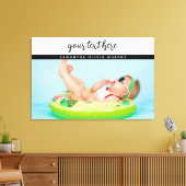 Persoonlijke foto's Baby-liefde en -namen herinner Canvas Afdruk (Insitu (Woonkamer))