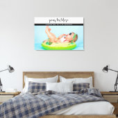 Persoonlijke foto's Baby-liefde en -namen herinner Canvas Afdruk (Insitu (Slaapkamer))