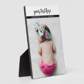 Persoonlijke foto's Baby-liefde en -namen herinner Fotoplaat (Zijkant)