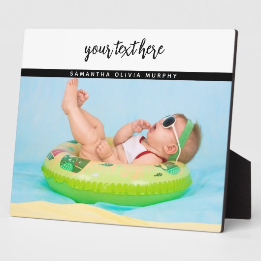Persoonlijke foto's Baby-liefde en -namen herinner Fotoplaat (Zijkant)