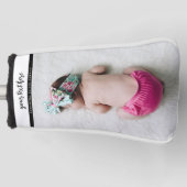 Persoonlijke foto's Baby-liefde en -namen herinner Golfheadcover (Voorkant)