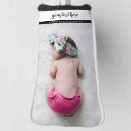 Persoonlijke foto's Baby-liefde en -namen herinner Golfheadcover