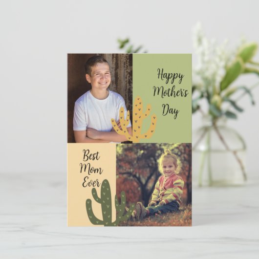 Persoonlijke foto's Beste mam ooit - zuidwest cact (Staand voorkant)