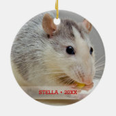 Persoonlijke foto's en kerstboom met persoonlijke  keramisch ornament (Achterkant)