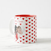 Persoonlijke foto's en koppels mok (Voorkant links)