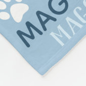 Persoonlijke foto's en namen | Blue Dog Blanket Fleece Deken (Hoek)