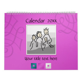 Persoonlijke foto's en tekst 20XX Kalender