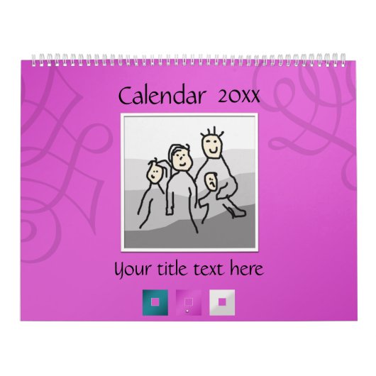 Persoonlijke foto's en tekst 20XX Kalender (Hoes)