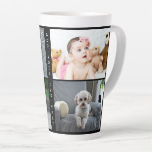 Persoonlijke foto's en tekst latte mok
