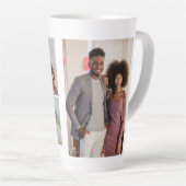 Persoonlijke foto's en tekst latte mok (Rechterhoek)