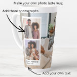 Persoonlijke foto's en tekst latte mok<br><div class="desc">Gepersonaliseerde Foto's en tekst - Foto's geven de laatste mok van Ricaso - voeg uw eigen foto's en tekst toe - de giften van de foto's in het groot belang</div>