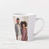 Persoonlijke foto's en tekst latte mok (Rechts)