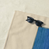 Persoonlijke foto's en tekst strandlaken (In situ)