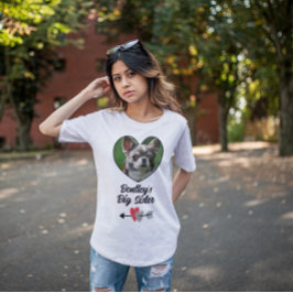 Persoonlijke foto's en tekst van grote zusjes t-shirt