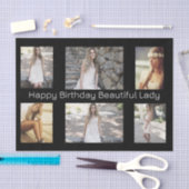 Persoonlijke foto's en tekst voor meerdere gelegen tissuepapier (Craft)