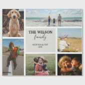 Persoonlijke foto's herinneringen foto's Collage Cadeaupapier (Vlak)