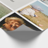 Persoonlijke foto's herinneringen foto's Collage Cadeaupapier (Hoek)