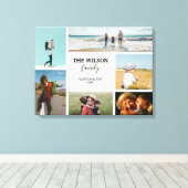 Persoonlijke foto's herinneringen foto's Collage Canvas Afdruk (Insitu (Houten vloer))