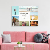 Persoonlijke foto's herinneringen foto's Collage Canvas Afdruk (Insitu (Woonkamer))