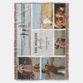 Persoonlijke foto's herinneringen foto's Collage Deken (Voorkant Verticaal)