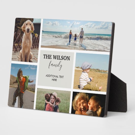 Persoonlijke foto's herinneringen foto's Collage Fotoplaat (Zijkant)
