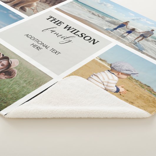 Persoonlijke foto's herinneringen foto's Collage Sherpa Deken (3/4)