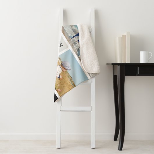 Persoonlijke foto's herinneringen foto's Collage Sherpa Deken (In situ)