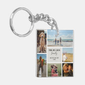 Persoonlijke foto's herinneringen foto's Collage Sleutelhanger (Voorkant Links)