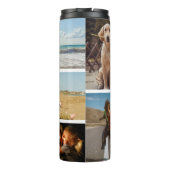 Persoonlijke foto's herinneringen foto's Collage Thermosbeker (Achterkant)