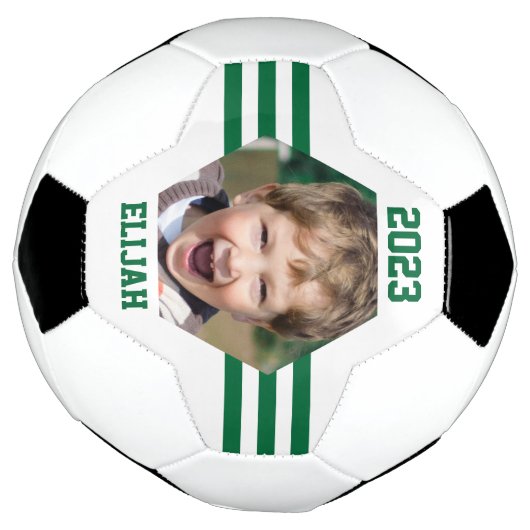 Persoonlijke foto's Keepomwille Hunter Green Strip Voetbal (Gedraaid)