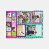 Persoonlijke foto's met de beste mam fleece deken (Voorkant (Horizontaal))