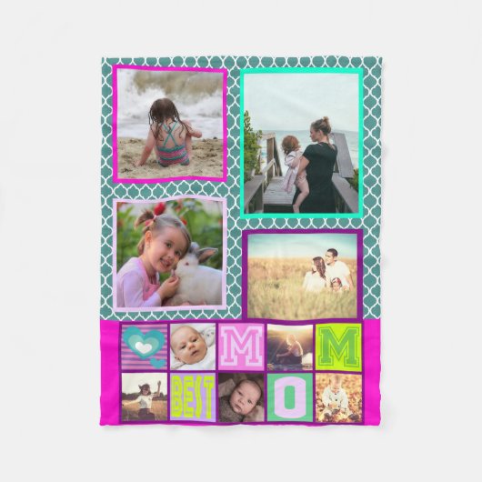 Persoonlijke foto's met de beste mam fleece deken (Voorkant)