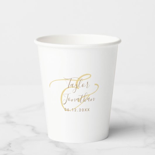 Persoonlijke foto's met het minimale aantal witte  papieren bekers (Achterkant)