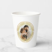 Persoonlijke foto's met het minimale aantal witte  papieren bekers (Voorkant)