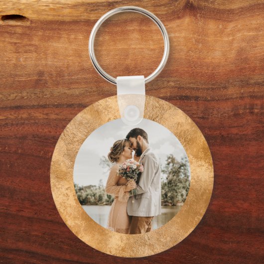 Persoonlijke foto's met het minimale aantal witte  sleutelhanger (Voorkant)