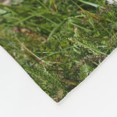 Persoonlijke foto's met vier monogrammen en namen fleece deken (Hoek)