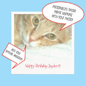 Persoonlijke foto's of Afbeeldingen, berichtpapier Servet