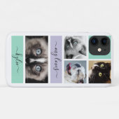Persoonlijke foto's Paarse Mint Green Case-Mate iPhone Case (Achterkant (horizontaal))