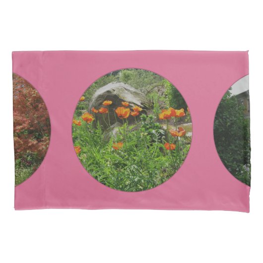 Persoonlijke foto's Polka Dots on Pink Kussensloop (Voorkant)